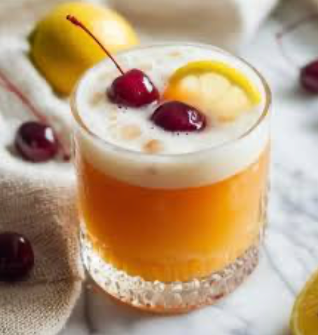 Cherry Vanilla Amaretto Sour made in a pnümix