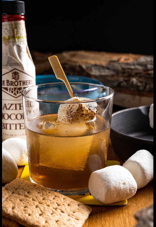 S'mores Old Fashioned made in a pnümix