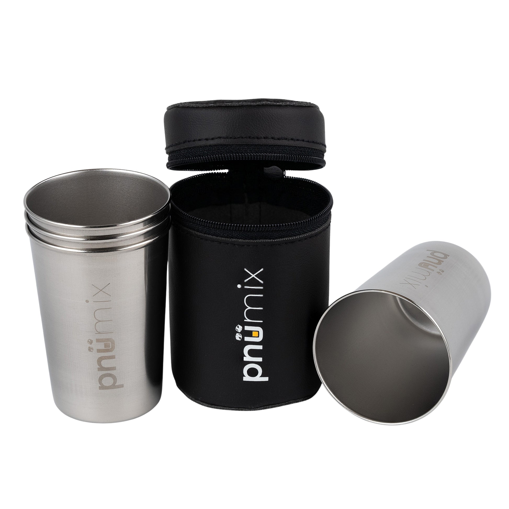 4oz stainless steel shot glasses for sharing with your portable cocktail mixer